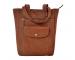 Women's Antique Crazy Horse Cowhide Shoulder Bag Mini Genuine Leather Backpack Bag